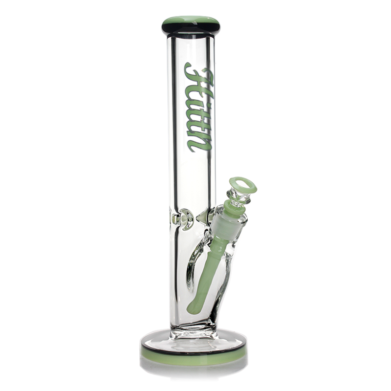Hittn 9mm Thick Glass Straight Tube Bong 14 ''