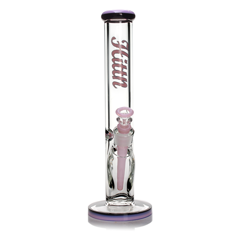 Hittn 9mm Thick Glass Straight Tube Bong 14 ''