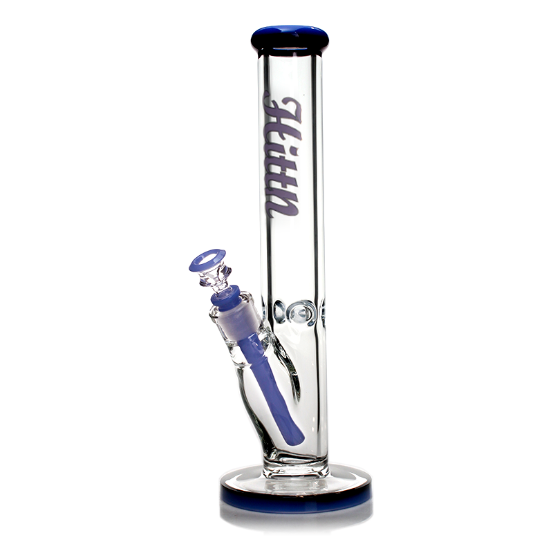 Hittn 9mm Thick Glass Straight Tube Bong 14 ''