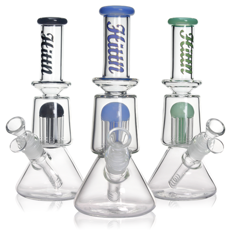 Hittn 8 tree arms Perc Beaker Bong 10''