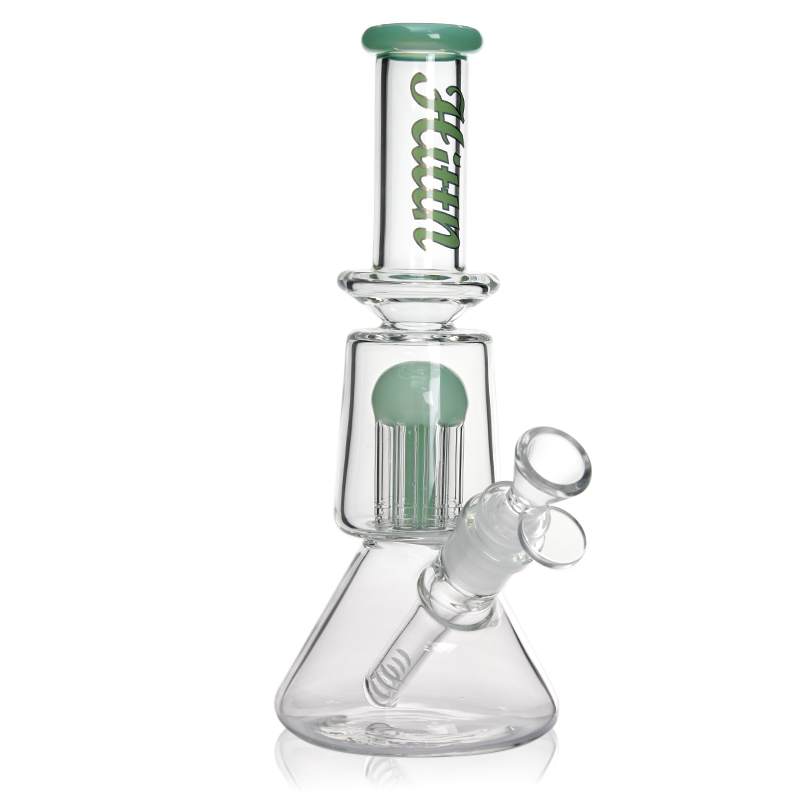 Hittn 8 tree arms Perc Beaker Bong 10''