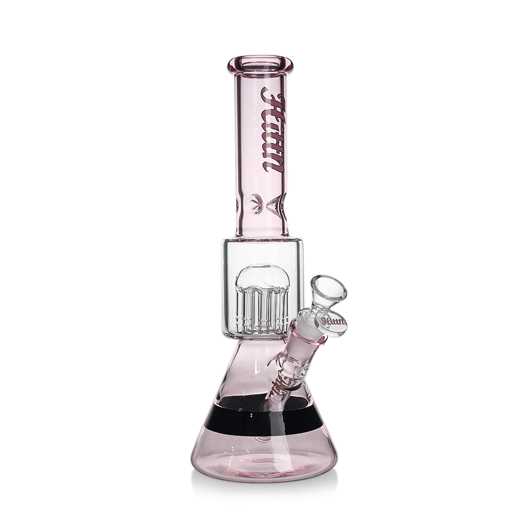 Hittn 8 Tree Arms Perc Color Glass Bong 12.5''