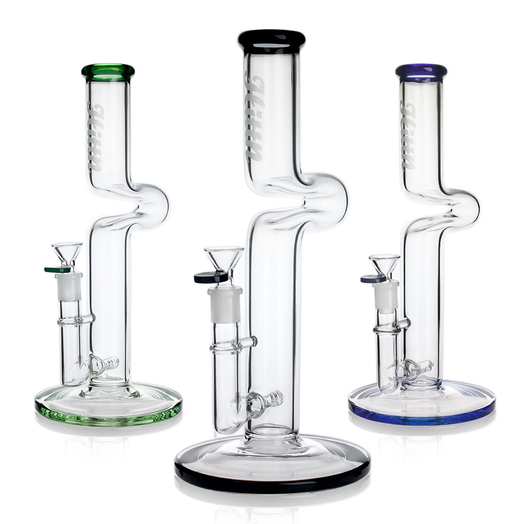 Hittn 11.8'' Inline Perc Curved Bong