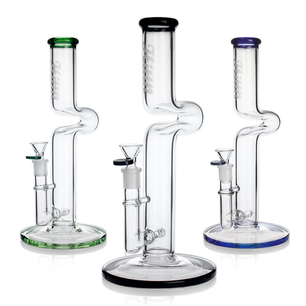 Hittn 11.8'' Inline Perc Curved Bong