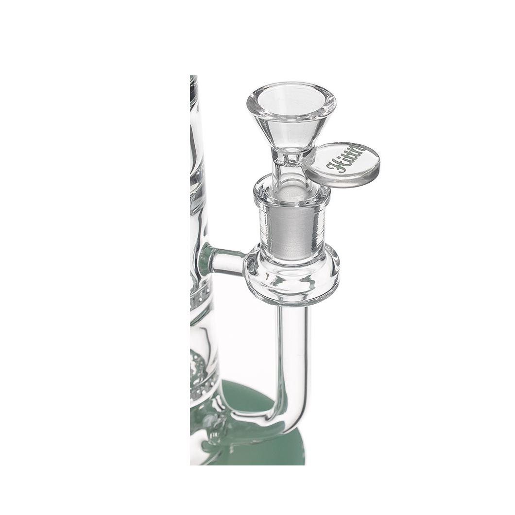 Hittn 10'' Straight Bong with Double Honeycome Perc & Turbine Perc
