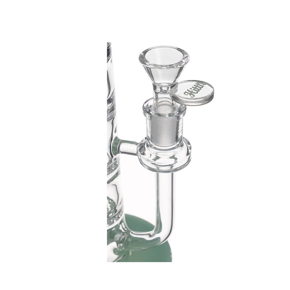 Hittn 10'' Straight Bong with Double Honeycome Perc & Turbine Perc