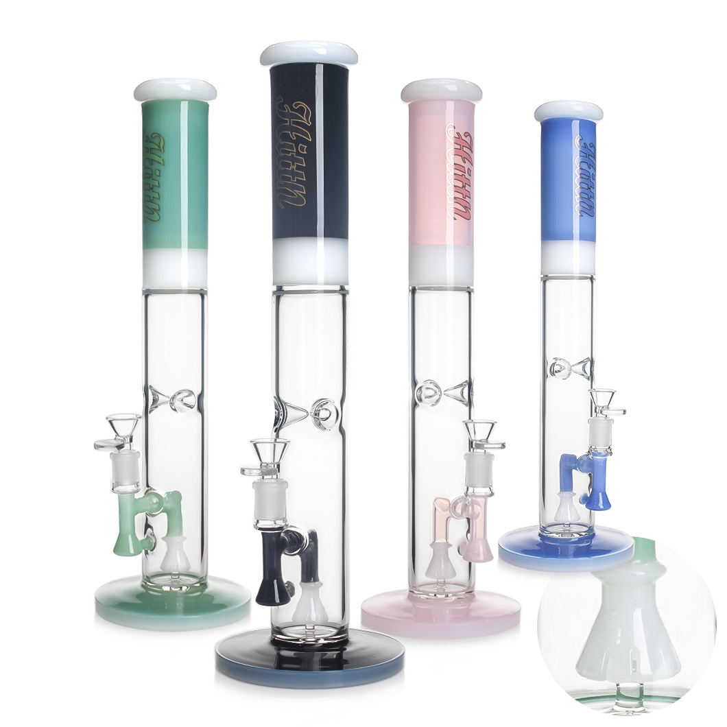 Hitn 15.7'' Showerhead Perc Bong Milk Colors