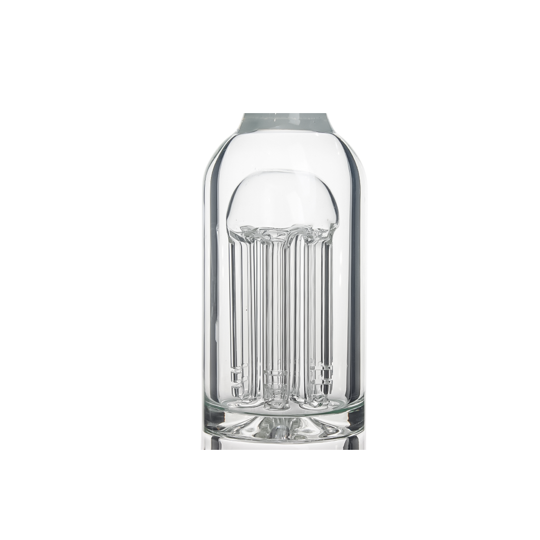 Hittn 13'' Milk Colors Glass Bong with Showerhead Perc & 6 Arms Tree Perc