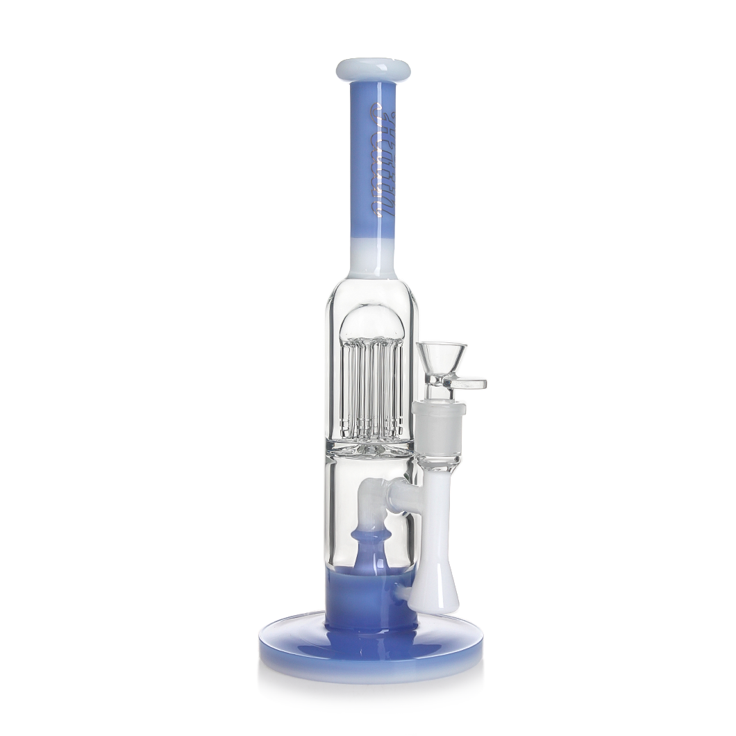 Hittn 13'' Milk Colors Glass Bong with Showerhead Perc & 6 Arms Tree Perc
