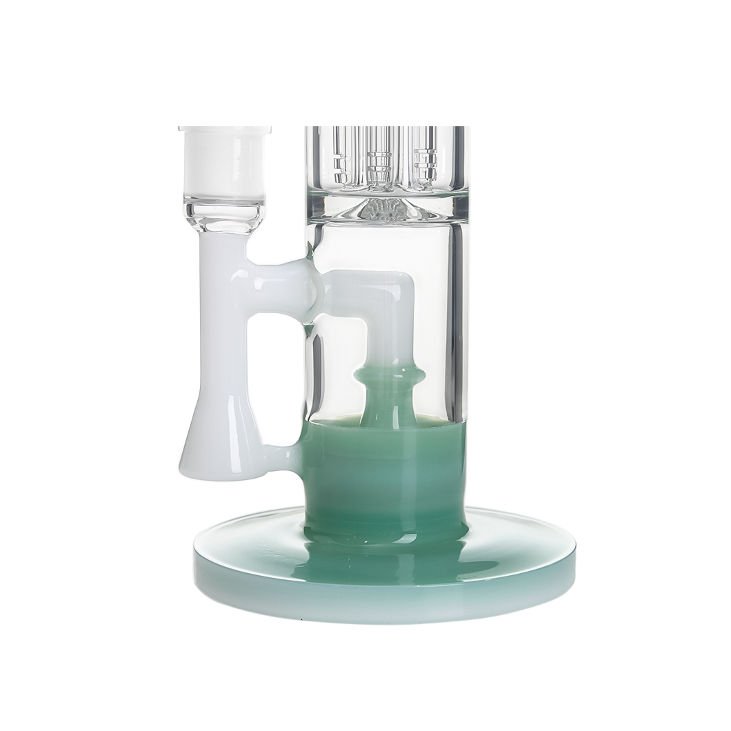 Hittn 13'' Milk Colors Glass Bong with Showerhead Perc & 6 Arms Tree Perc