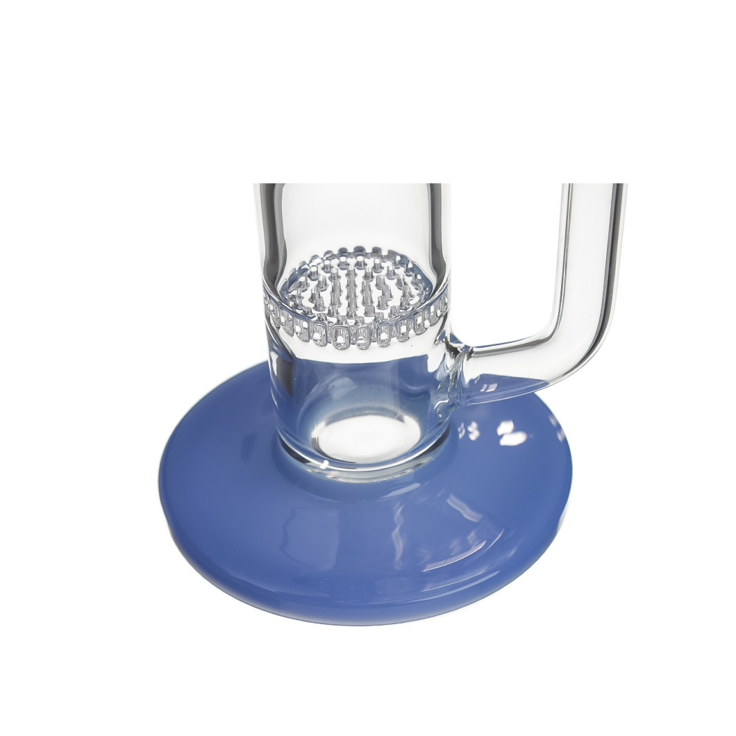Hittn 10'' Straight Bong with Honeycomb Perc & 6 Arms Tree Perc