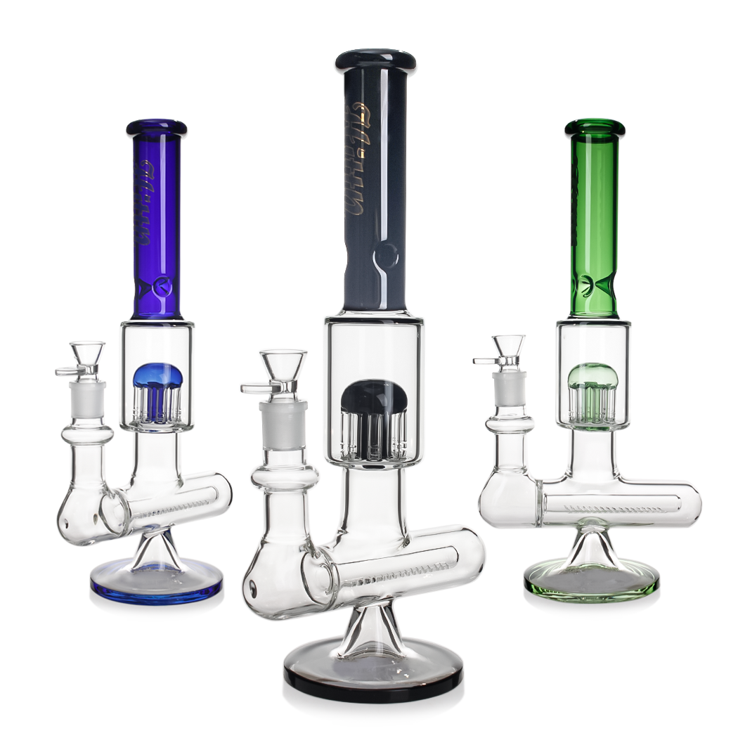 Hittn Inline Perc 8 Tree Arms Perc Bong 14.5''