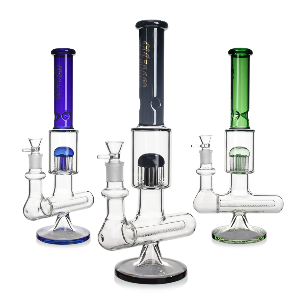 Hittn Inline Perc 8 Tree Arms Perc Bong 14.5''