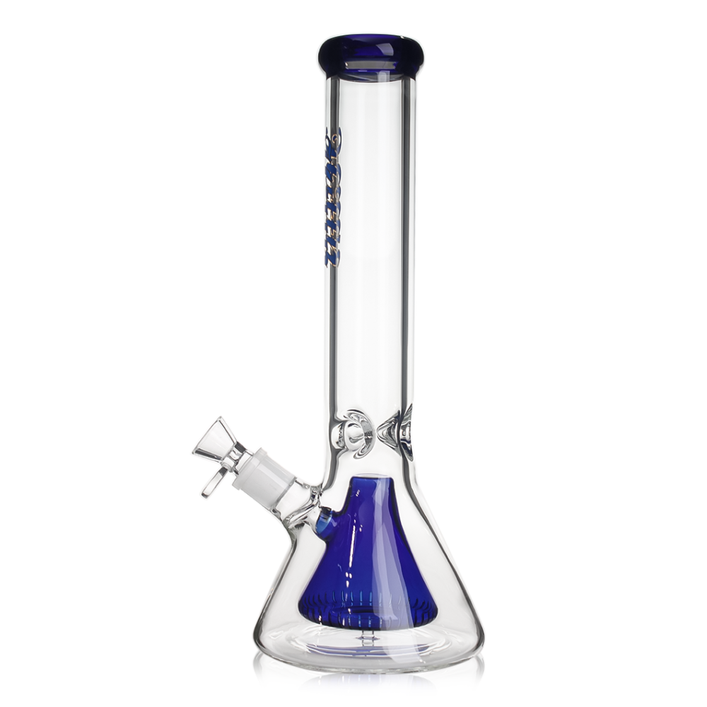 Hittn 13.5'' Pyramid Perc Beaker Bong with 18mm Joint