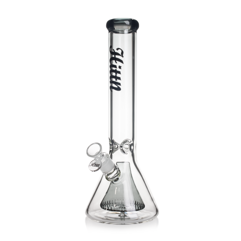 Hittn 13.5'' Pyramid Perc Beaker Bong with 18mm Joint