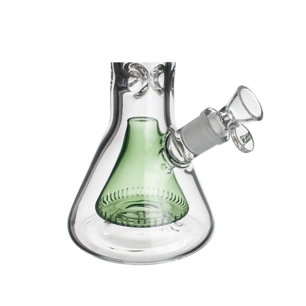 Hittn 13.5'' Pyramid Perc Beaker Bong with 18mm Joint