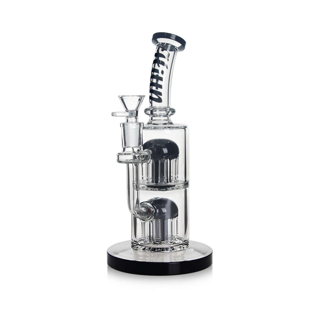Hittn Double 8 Tree Arms Percolator Bong 10''