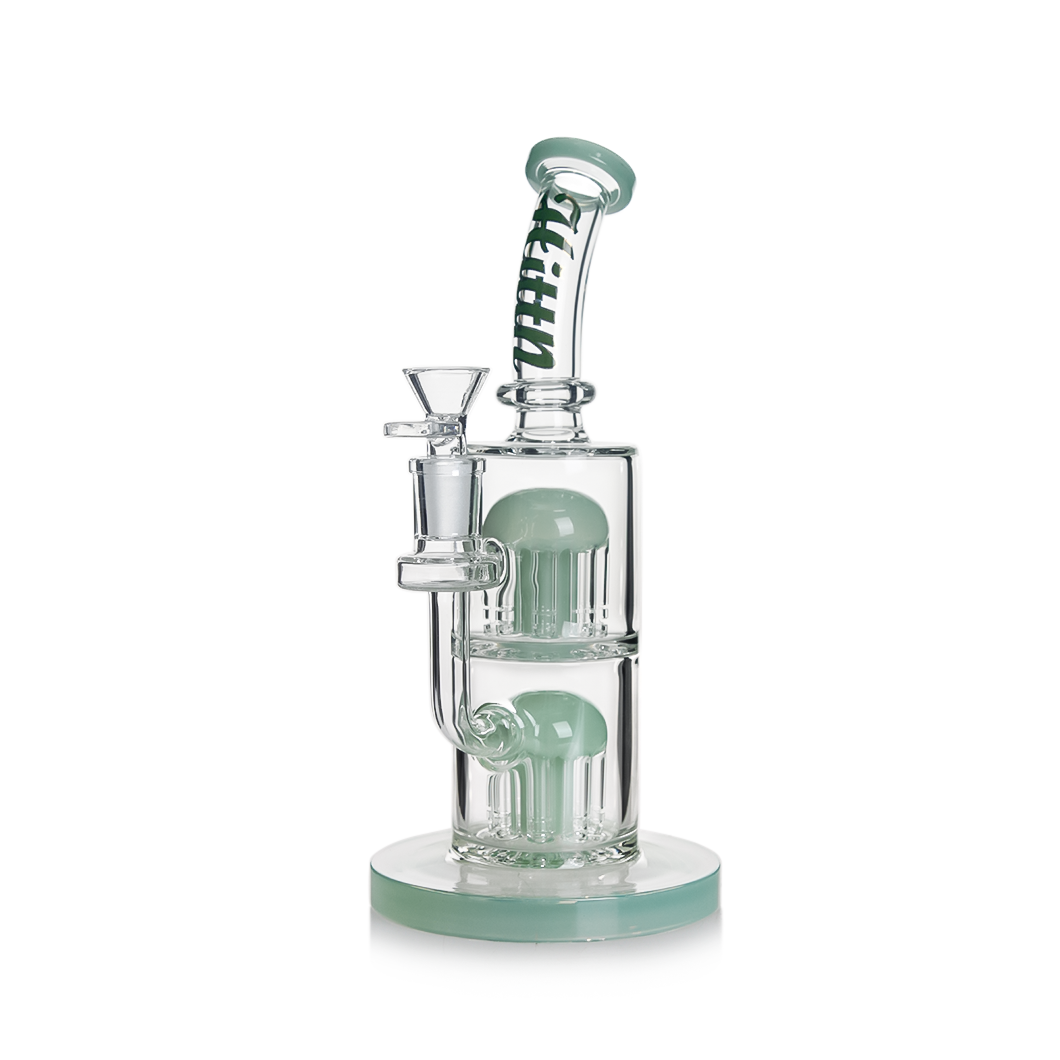 Hittn Double 8 Tree Arms Percolator Bong 10''