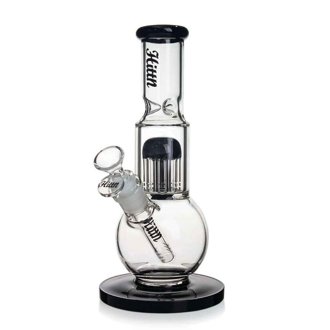 Hittn 8 Tree Arms Perc Bong with Round Bottom 10''