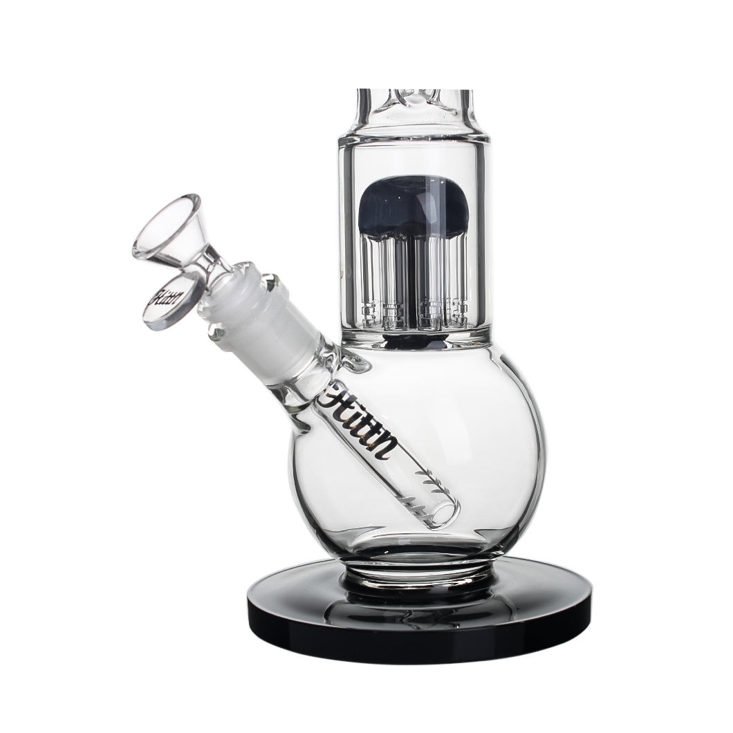 Hittn 8 Tree Arms Perc Bong with Round Bottom 10''