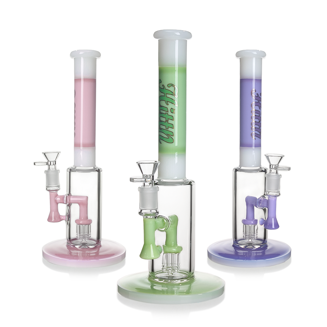 Hittn Milk Colors 6 Tree Arms Perc Bong 11.5''