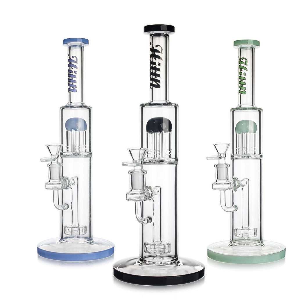 Hittn 13'' Showerhead Perc to 6 Tree Arms Perc Straight Bong