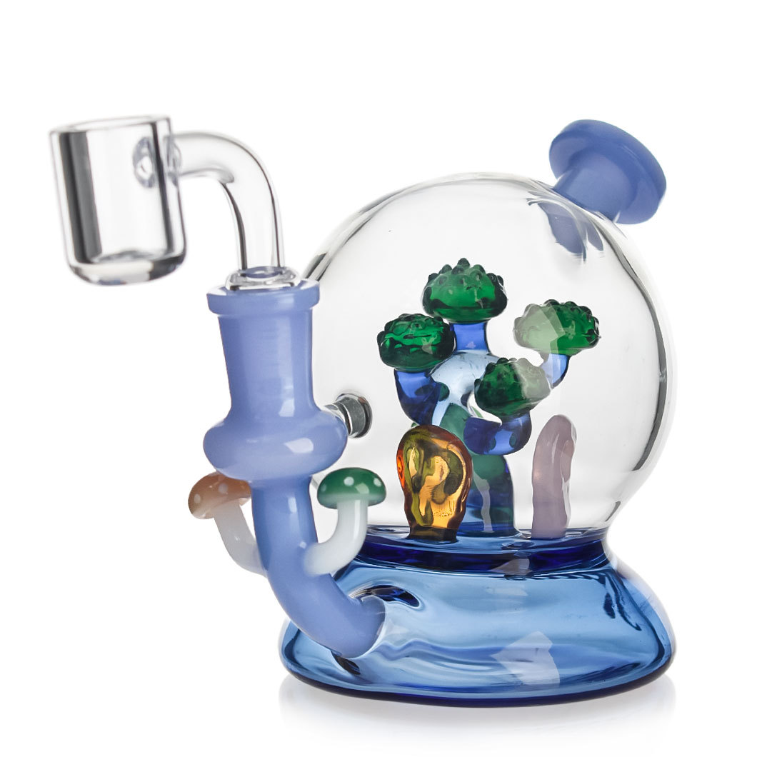 Hittn 4.5'' Mini Dab Rig with Greeting Pine Pec
