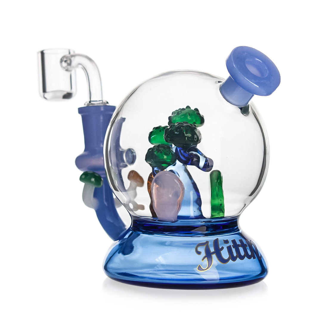 Hittn 4.5'' Mini Dab Rig with Greeting Pine Pec