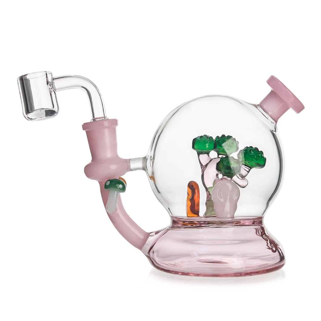 Hittn 4.5'' Mini Dab Rig with Greeting Pine Pec