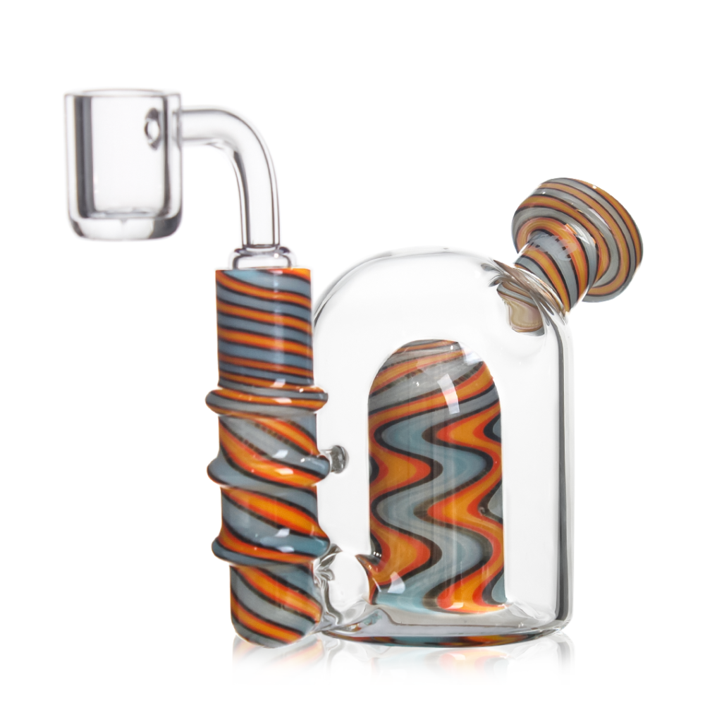 Hittn Mini American Color Glass Dab Rig 4''