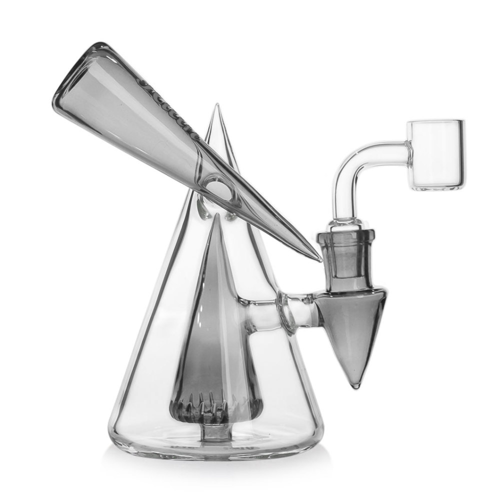 Hittn 6'' Recycler Dab Rig with Pyramid Perc