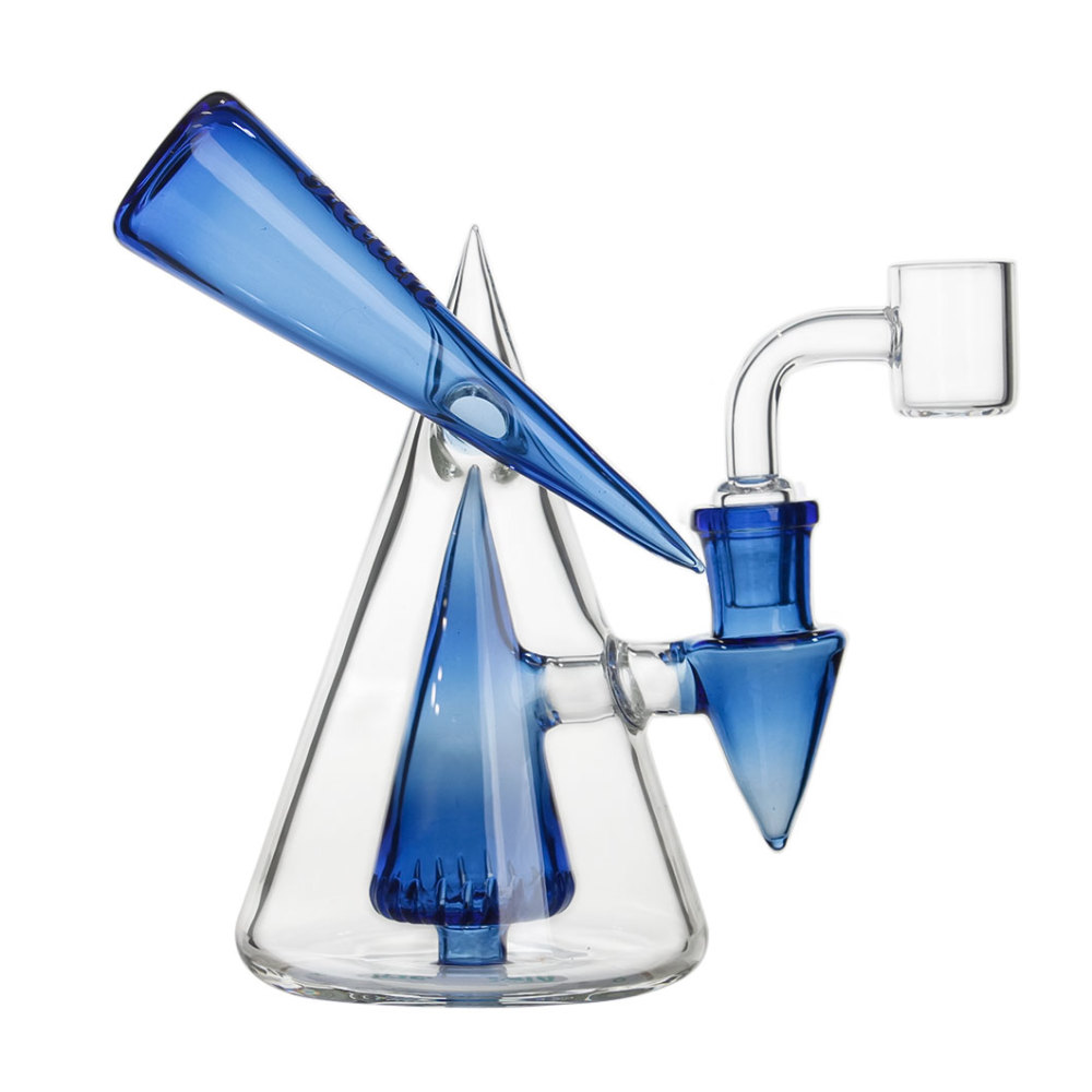 Hittn 6'' Recycler Dab Rig with Pyramid Perc