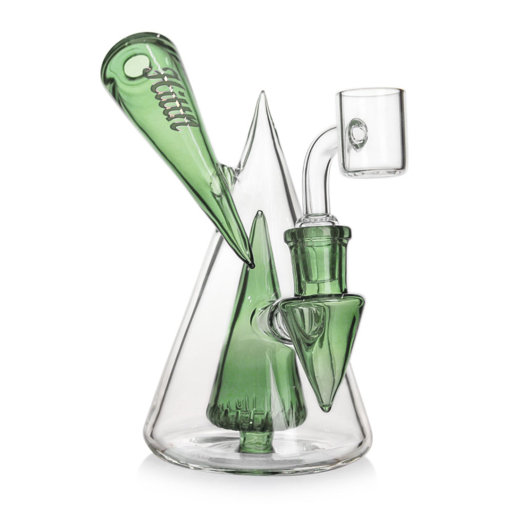 Hittn 6'' Recycler Dab Rig with Pyramid Perc