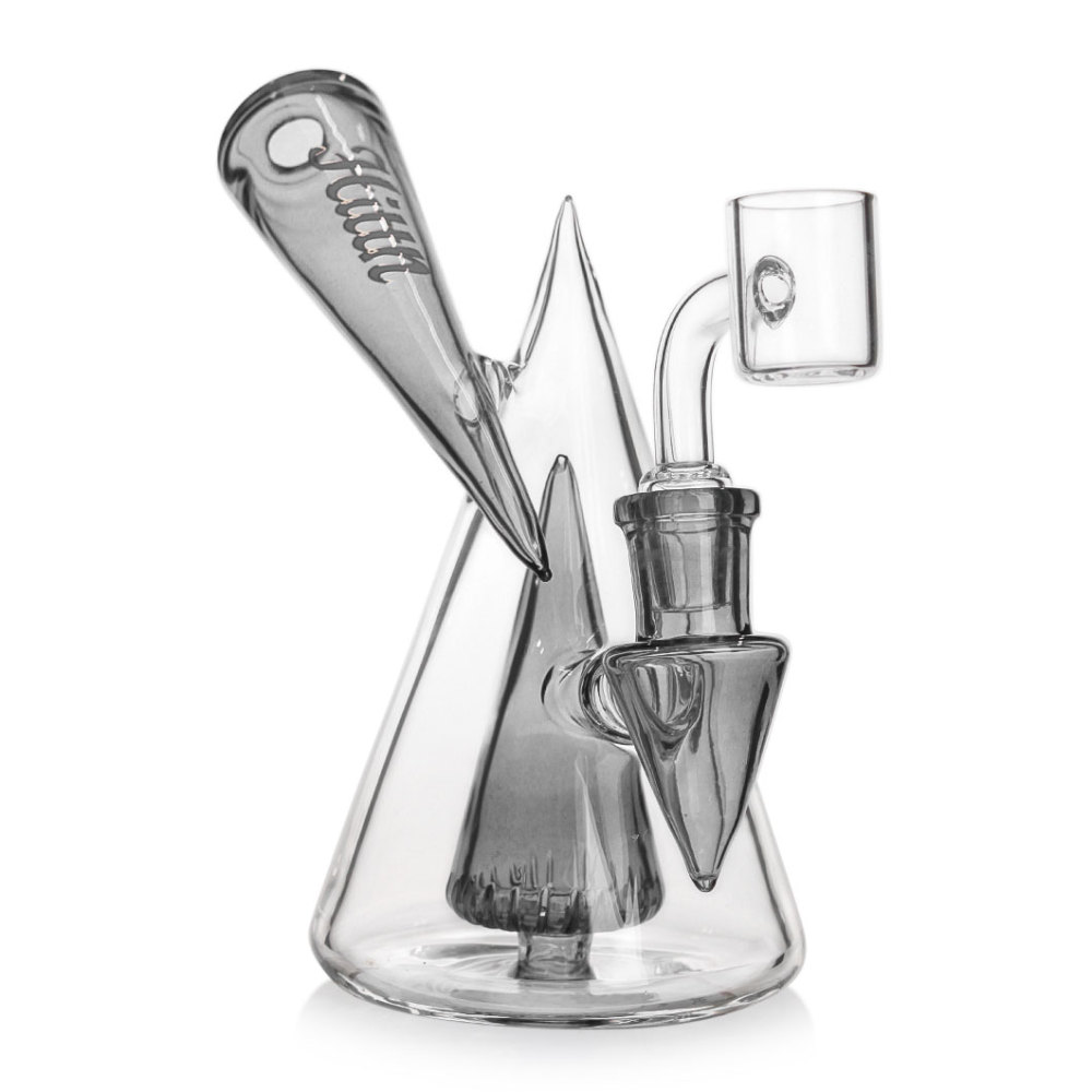 Hittn 6'' Recycler Dab Rig with Pyramid Perc