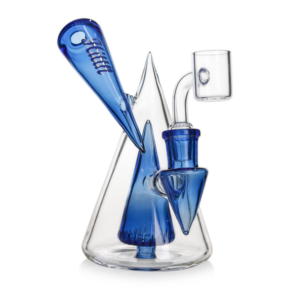 Hittn 6'' Recycler Dab Rig with Pyramid Perc