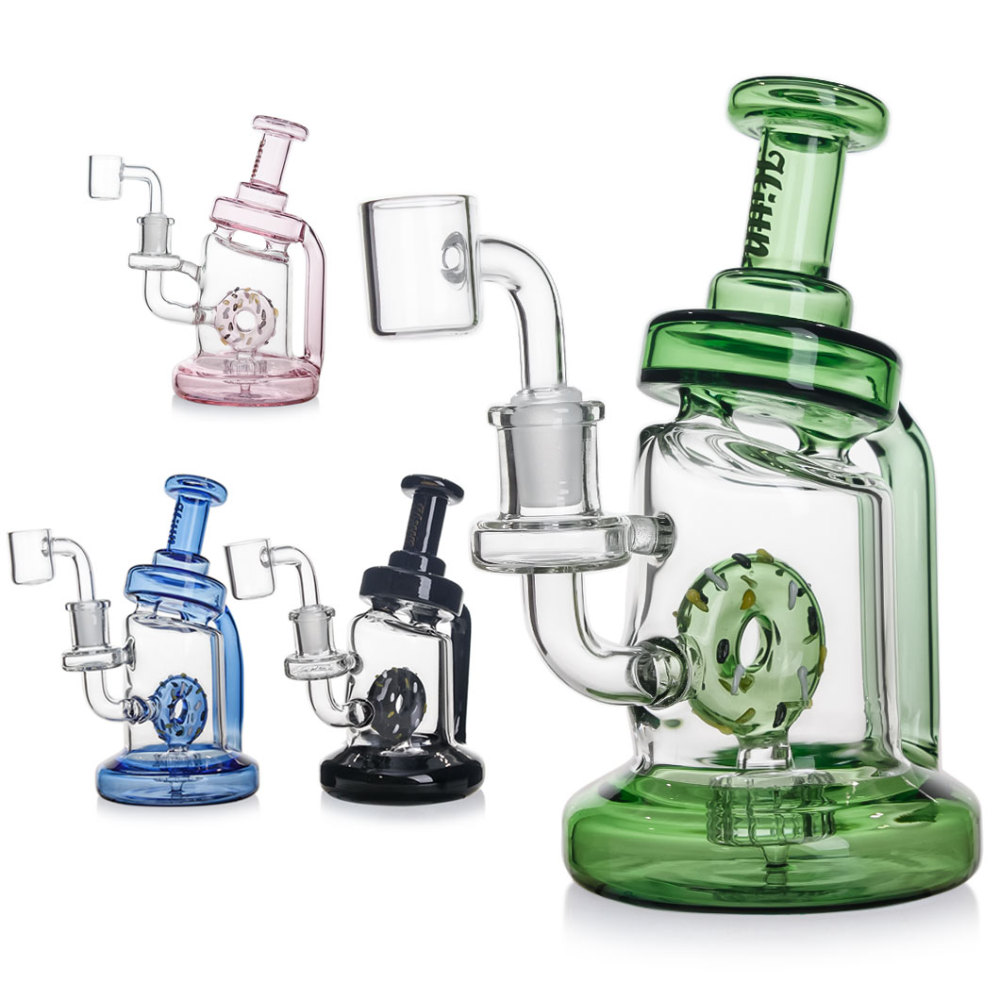 Hittn Doughnut Showerhead Perc Dab Rig 6.7''