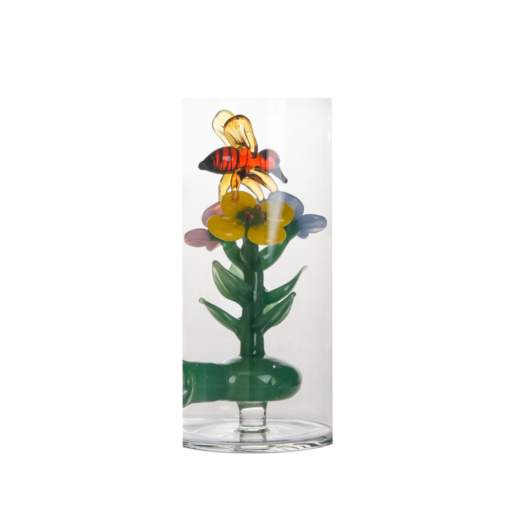 Hittn 6.3'' Portable Dab Rig with Flower Honeybee Perc