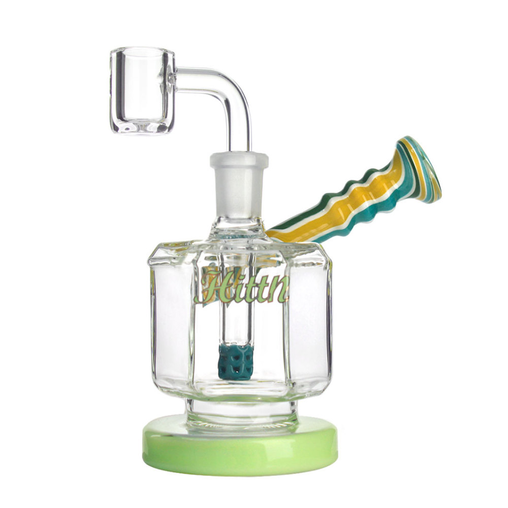 Hittn Mini American Color Glass Dab Rig 4.7''