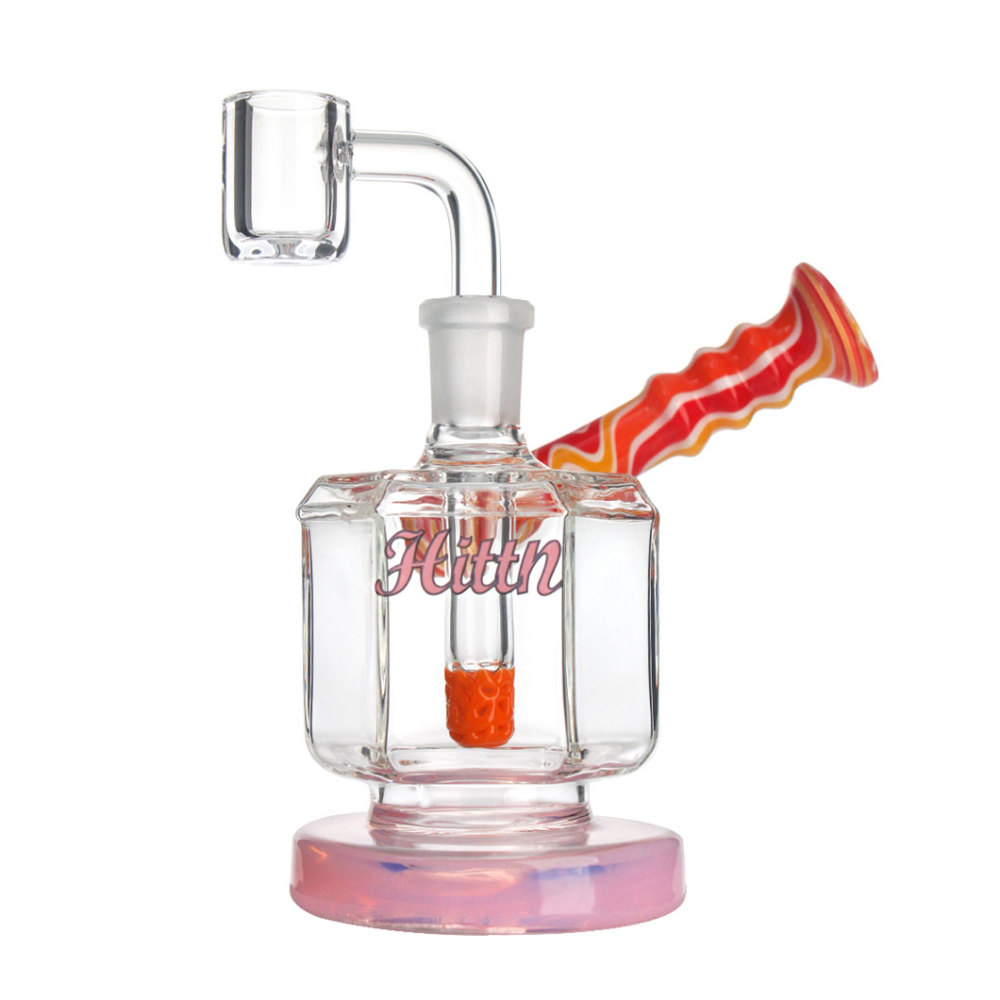 Hittn Mini American Color Glass Dab Rig 4.7''
