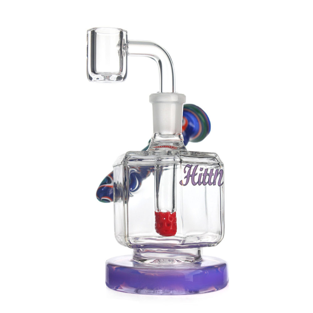Hittn Mini American Color Glass Dab Rig 4.7''