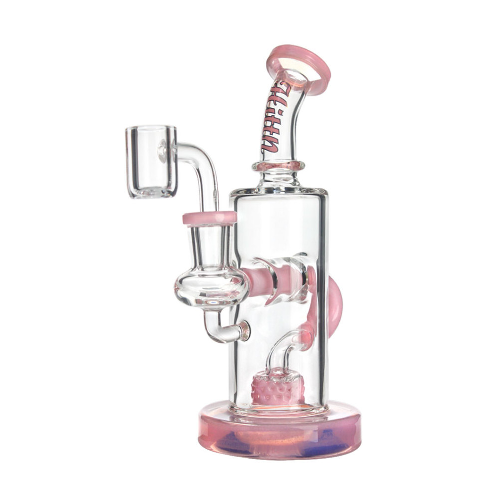 Hittn Showerhead Perc Recycler Dab Rig 7''