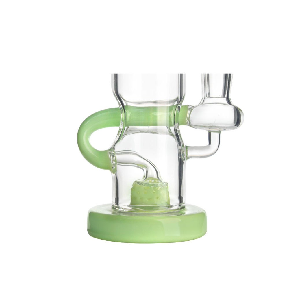 Hittn Showerhead Perc Recycler Dab Rig 7''