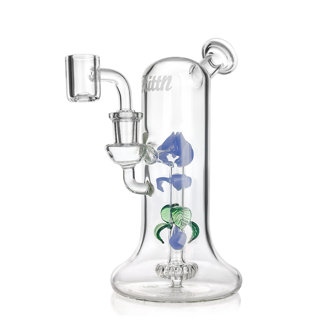 Hittn Showerhead Pec Glass Dab Rig 7.5''