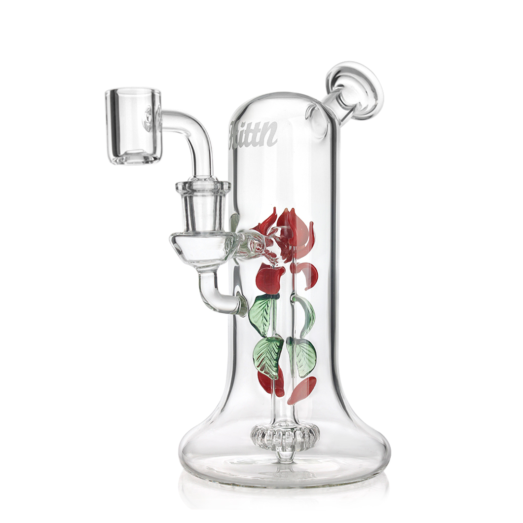 Hittn Showerhead Pec Glass Dab Rig 7.5''