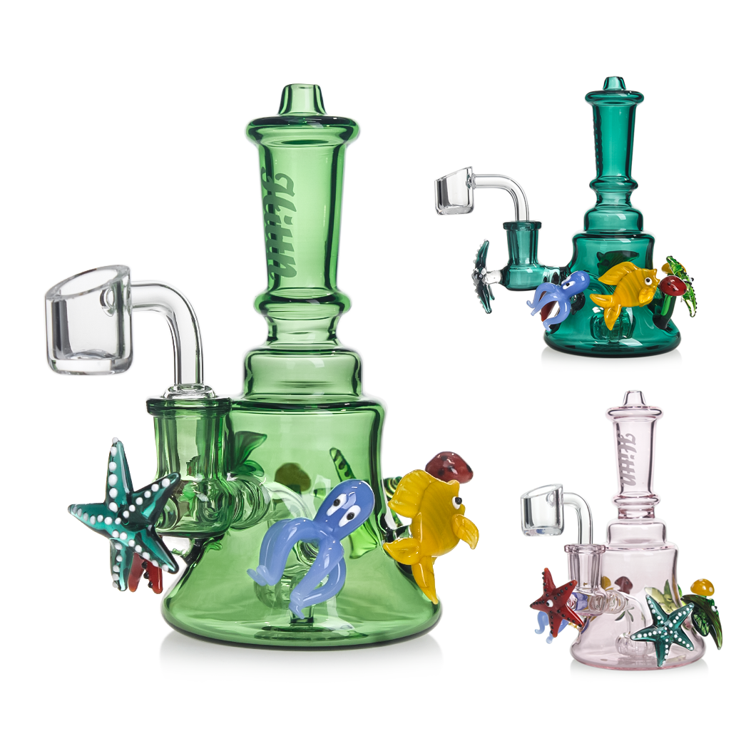 Hittn 6.3'' Showerhead Perc Dab Rig