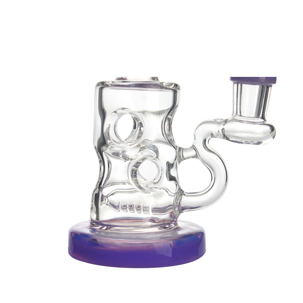 Hittn 5.8'' Glass Dab Rig Pink Green Purple