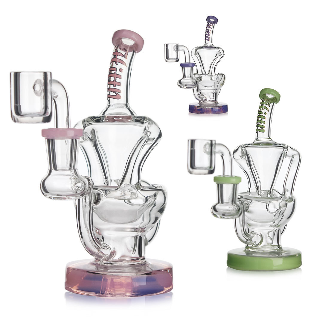 Hittn Milk Colors Recycler Dab Rig 6.3''
