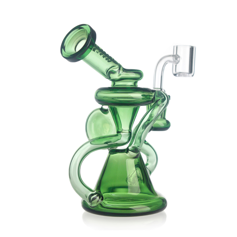 Hittn Color Glass Recycler Dab Rig 5.5''