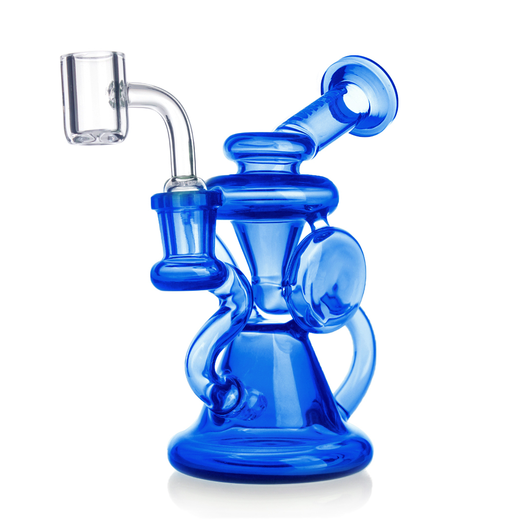 Hittn Color Glass Recycler Dab Rig 5.5''