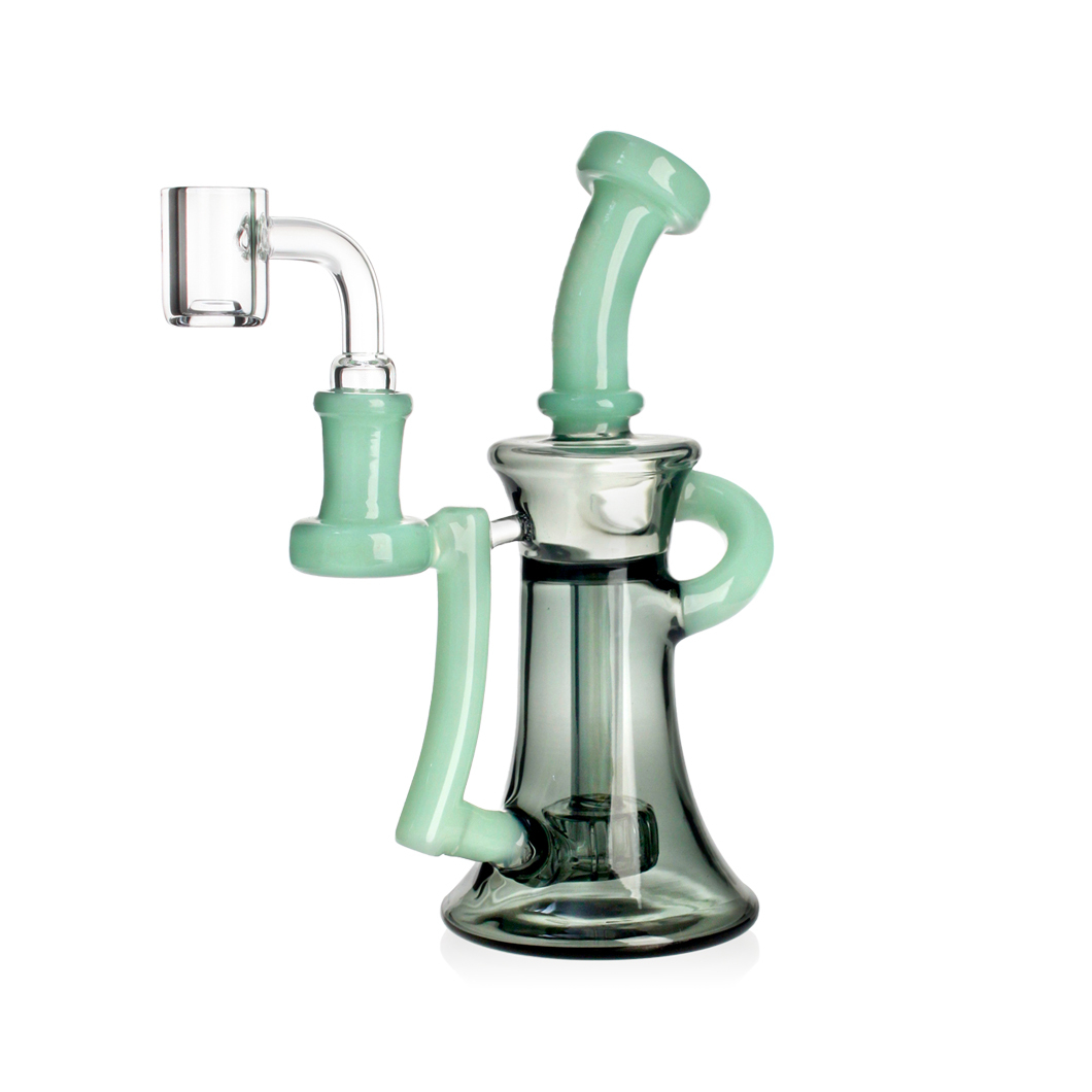 Hittn Showerhead Perc Recycler Bong 7.2''
